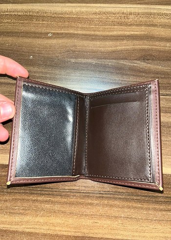 Parlak Kahverengi Minimalist Erkek Cüzdan - Görsel 4