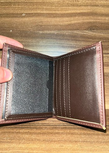 Parlak Kahverengi Minimalist Erkek Cüzdan - Görsel 6