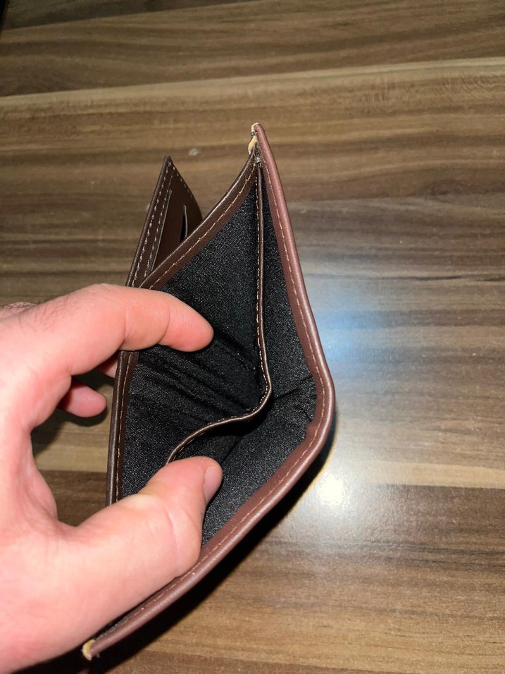 Parlak Kahverengi Minimalist Erkek Cüzdan - Görsel 5