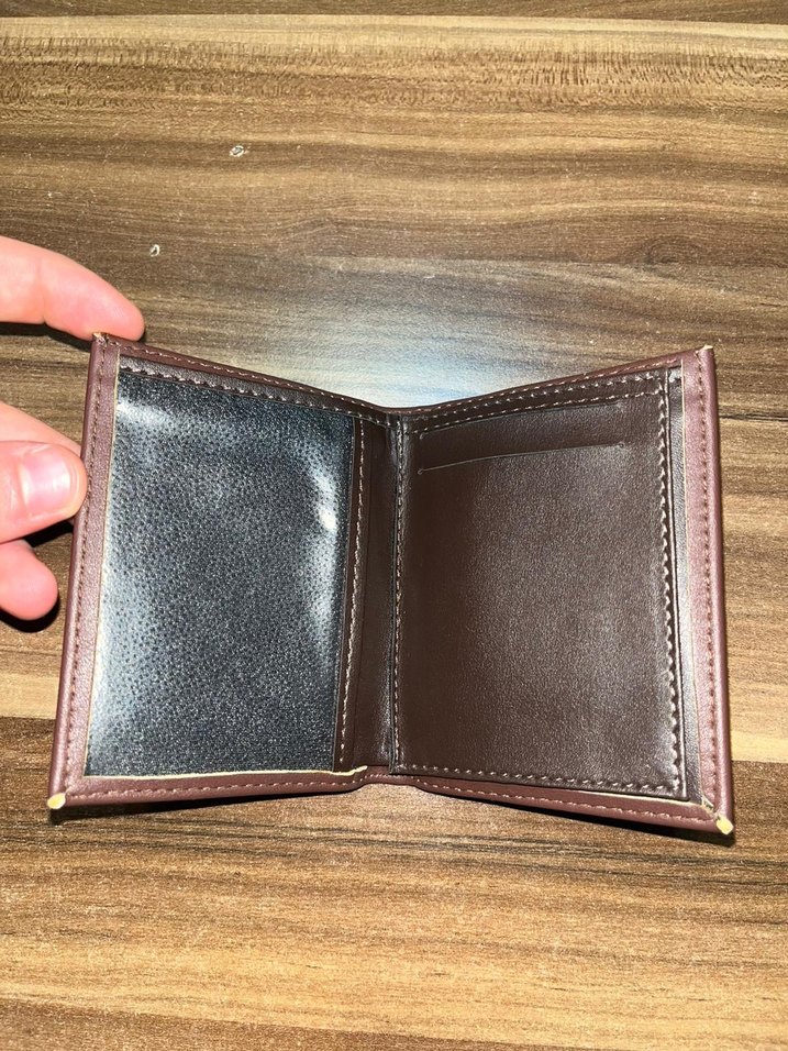 Parlak Kahverengi Minimalist Erkek Cüzdan - Görsel 4