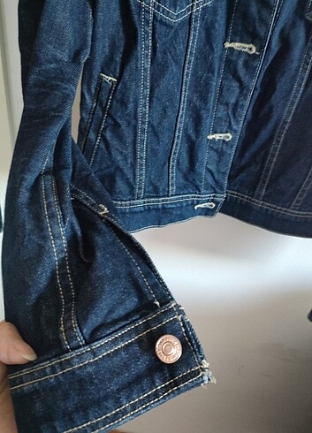 m Beden lacivert Renk Mango Cepli Kot Ceket Denim Mont Blazer M Beden