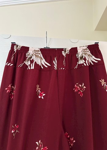 Bordo Salaş Kadın Pantolon - Görsel 3