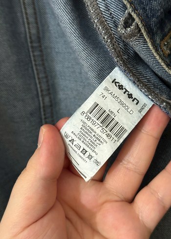 Koton L beden kot ceket - Görsel 5