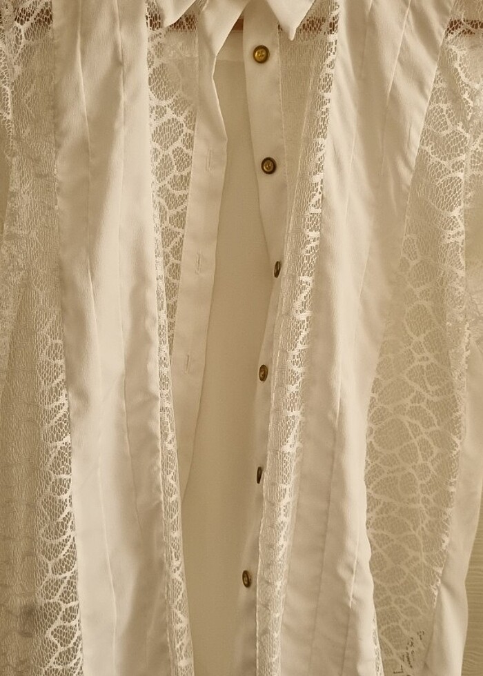 Dantel gömlek - Görsel 2