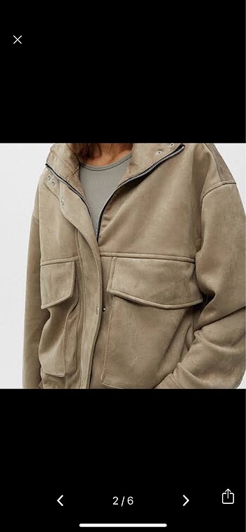 Pull and Bear süet ceket