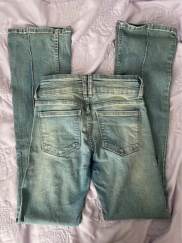 Bershka low rise flare light jean