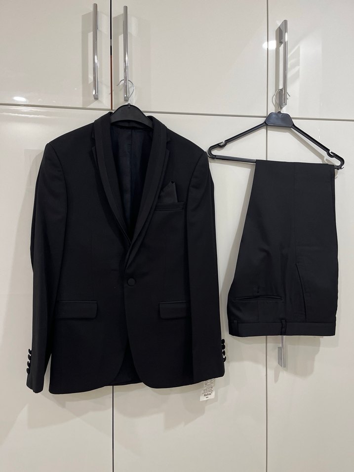 Rabin marka Klasik Siyah Erkek Takım Elbise - Görsel 2