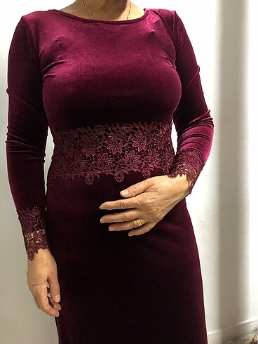 Kadife dantelli