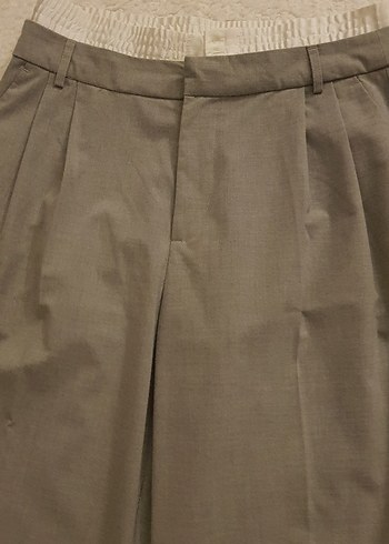 Stradivarius Stradivarius gri bol kesim kumaş pantolon