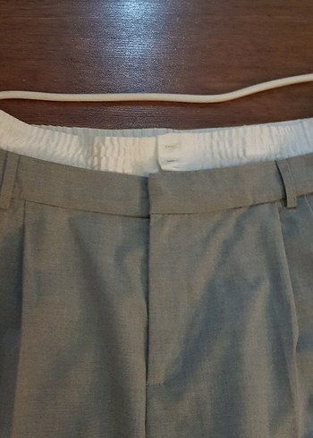38 Beden gri Renk Stradivarius gri bol kesim kumaş pantolon