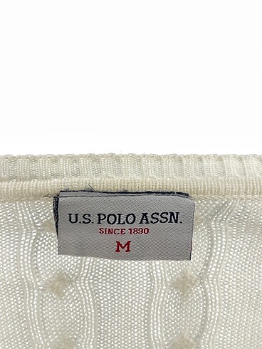 m Beden beyaz Renk U.S Polo Assn. Kazak / Triko %70 İndirimli.