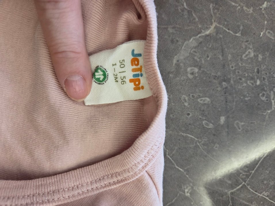 Pembe Uzun Kollu Bebek Body - Görsel 3