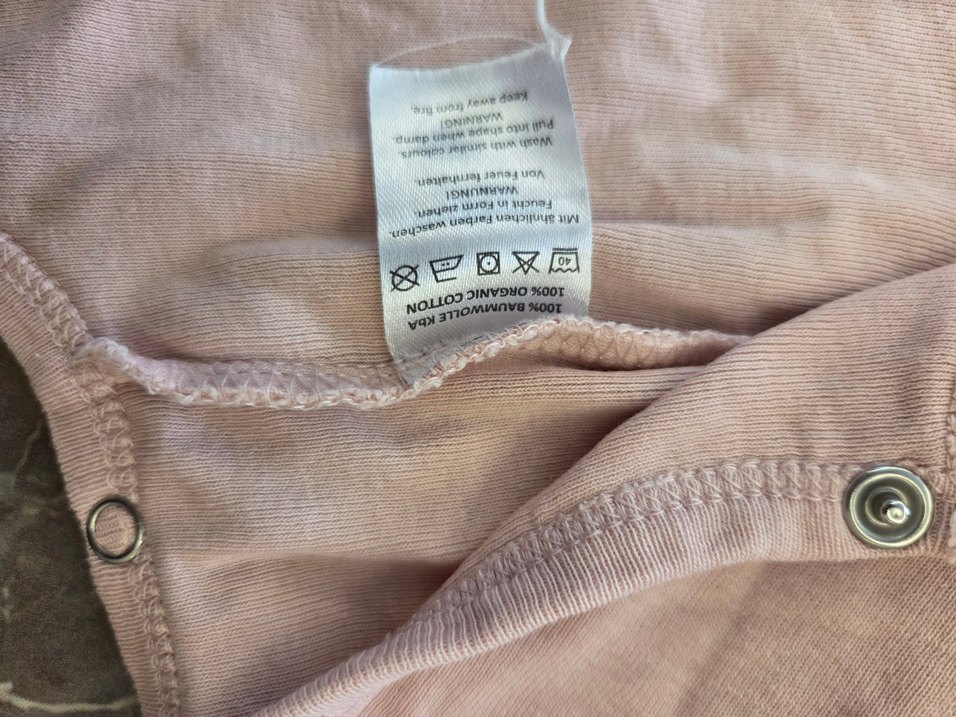 Pembe Uzun Kollu Bebek Body - Görsel 2