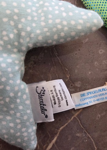 Turkuaz Pastel Bebek Diş Kaşıyıcı ve Çıngırak - Görsel 2