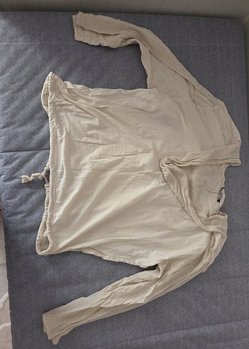 Nakışlı Bohem Tarzı Keten Gömlek - Görsel 3