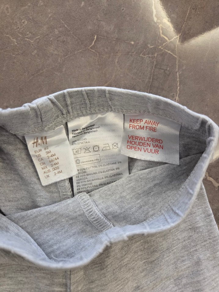 Kız Çocuk Gri Basic Tayt - Görsel 2