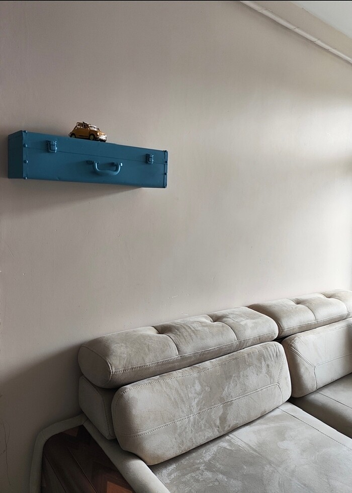 Retro metal duvar rafı - Görsel 4