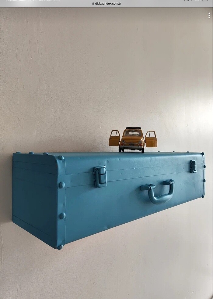 Retro Bavul görünümlü raf - Görsel 2