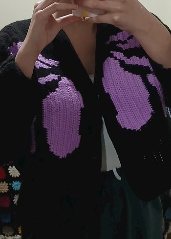 El Örgüsü Kelebek Desenli Hırka | Pinterest & Vintage Stil - Görsel 2