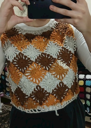 Zara Model Kroşe Süveter | El Örgüsü | Bohem & Trend Parça - Görsel 3