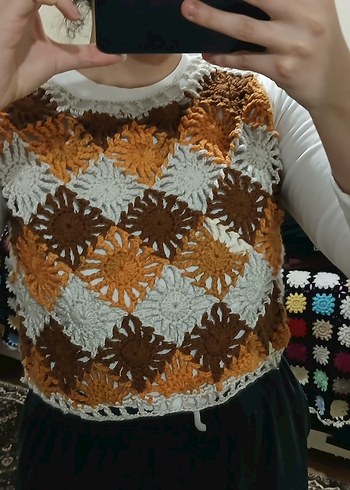 Zara Model Kroşe Süveter | El Örgüsü | Bohem & Trend Parça - Görsel 4