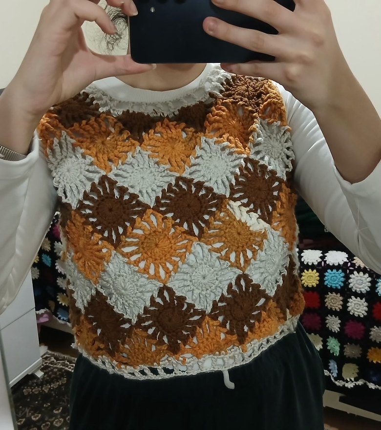 Zara Model Kroşe Süveter | El Örgüsü | Bohem & Trend Parça - Görsel 3