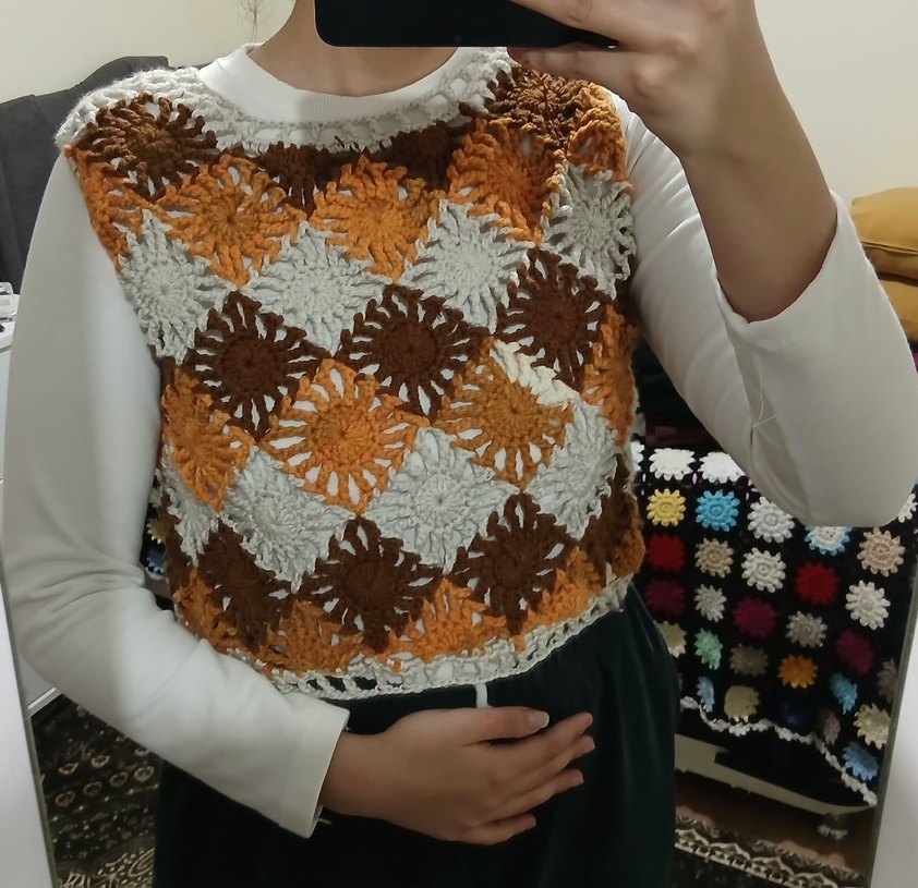 Zara Model Kroşe Süveter | El Örgüsü | Bohem & Trend Parça - Görsel 2