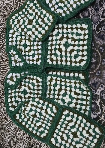 Vintage El Örgüsü Yeşil Hırka | Pinterest Model| Boho Stil - Görsel 5