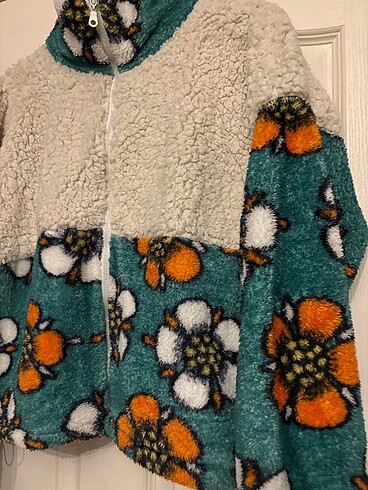 Zara Kürklü çiçekli ceket