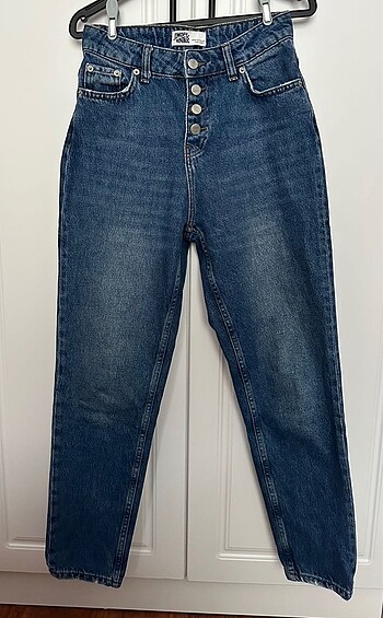 İndigo rengi mom jean