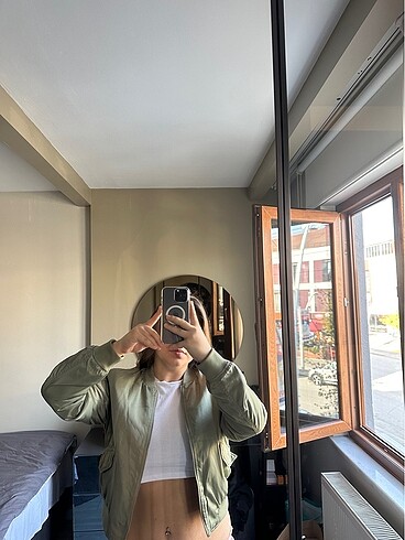 l Beden haki Renk Pull & Bear Ceket