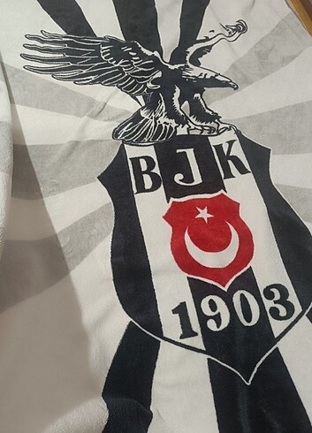 Beden gri Renk Bjk lisansli battaniye