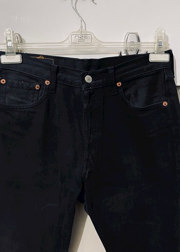 Vintage Levi's 501 Siyah Kot Pantolon - W30 L32 - Görsel 2