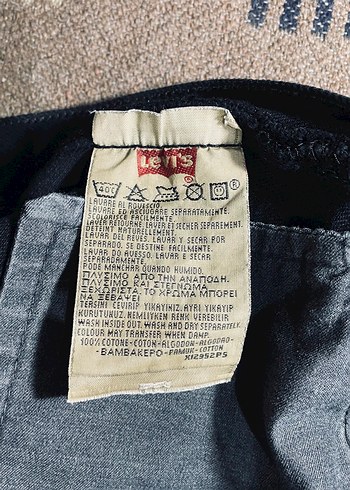 Vintage Levi's 501 Siyah Kot Pantolon - W30 L32 - Görsel 8