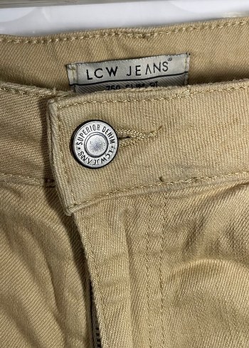 LCW Jeans 750 Slim Fit Haki Kot Pantolon - W34 L31 - Görsel 3