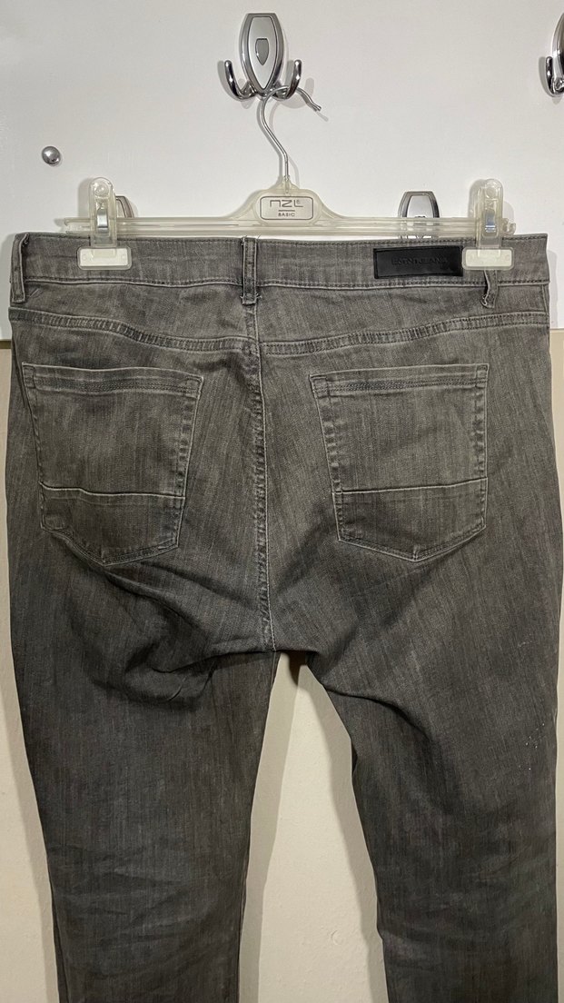 Koton Jeans Michael Skinny Fit Gri Kot Pantolon W34 L32 - Görsel 5