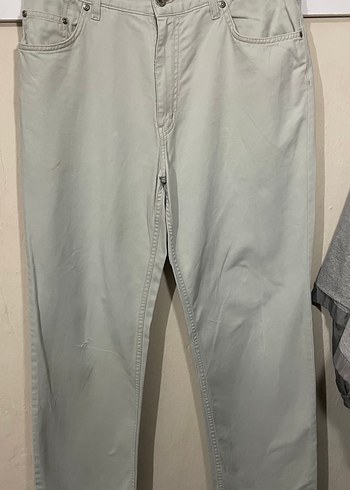 Mavi Düz Kesim Bej Rengi Klasik Pantolon 33-30 - Görsel 3