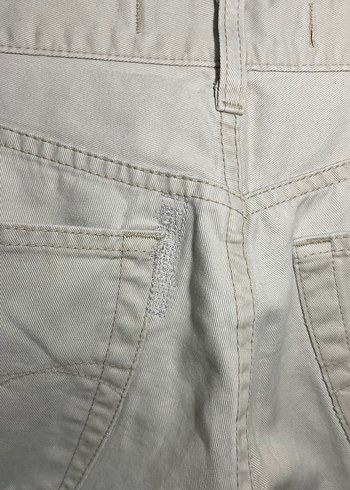 Mavi Düz Kesim Bej Rengi Klasik Pantolon 33-30 - Görsel 9