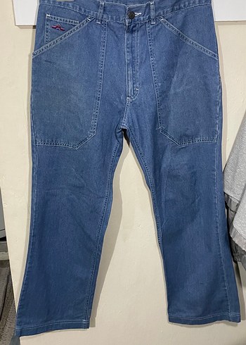 Vintage Stil Unisex Özel Tasarım Kot Pantolon Beden 52