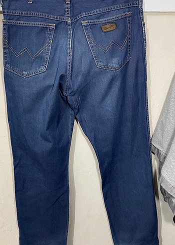 Orijinal Wrangler Texas Model Mavi Kot Pantolon W34 L34 - Görsel 6