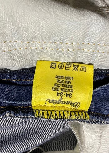 Orijinal Wrangler Texas Model Mavi Kot Pantolon W34 L34 - Görsel 10