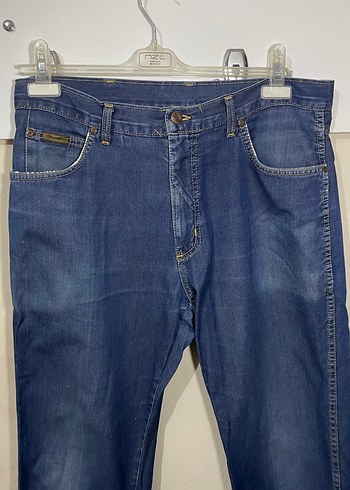 Orijinal Wrangler Texas Model Mavi Kot Pantolon W34 L34 - Görsel 2