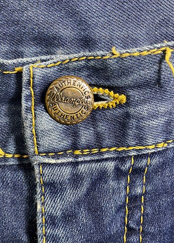 Orijinal Wrangler Texas Model Mavi Kot Pantolon W34 L34 - Görsel 4