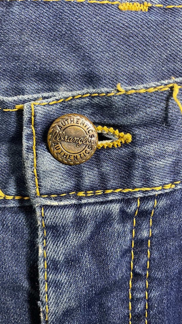 Orijinal Wrangler Texas Model Mavi Kot Pantolon W34 L34 - Görsel 4