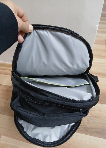  Beden siyah Renk Siyah Minimalist Erkek Sırt Çantası