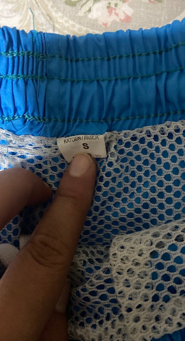 Mavi Fermuarlı Erkek Yüzme Şortu - Görsel 3