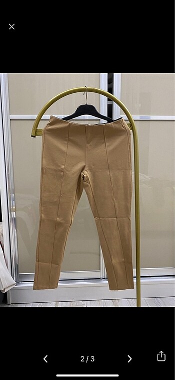 Zara Zara camel tayt pantolon