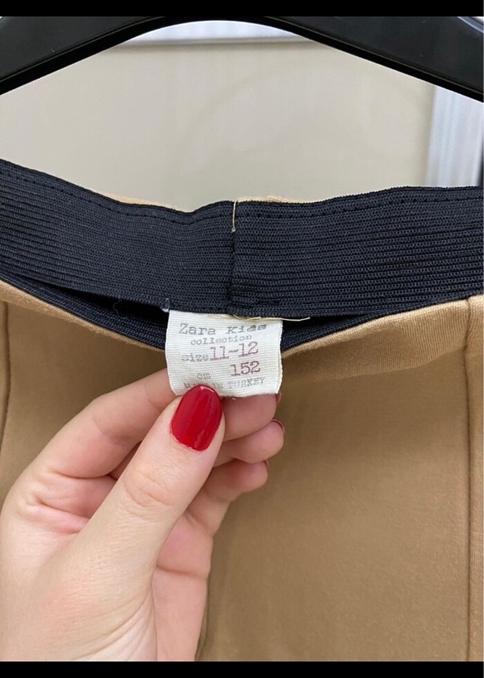 Zara camel tayt pantolon - Görsel 3