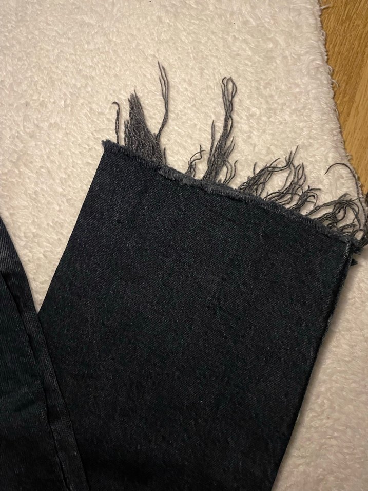 Lacivert Salaş Midi Kot Pantolon - Görsel 4