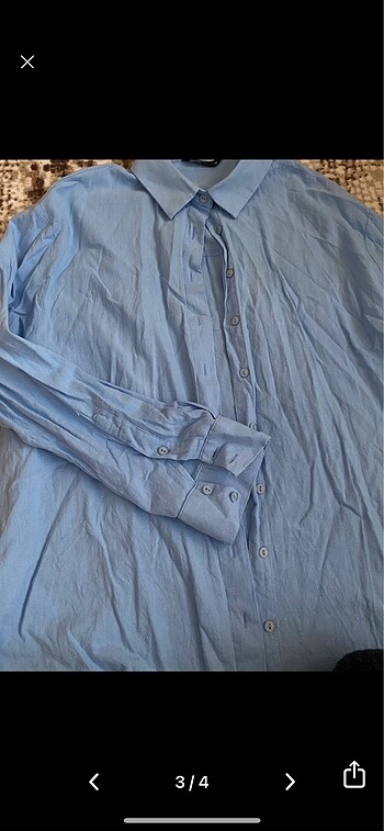 Kadın keten gömlek - Görsel 3